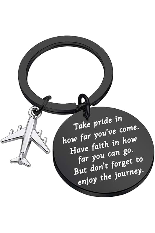 ENSIANTH Avión Llavero Regalos Piloto Auxiliar De Vuelo Regalos De Graduación Aviación Crew Regalos ENSIANTH Avión Llavero Regalos Piloto Auxiliar De Vuelo Regalos De Graduación Aviación Crew Regalos