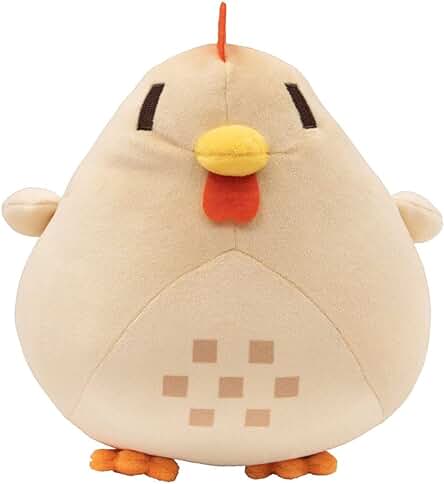 ERAH 20Cm Kawaii Stardew Valley Game Juguete Blanco Relleno Lindo Stardew Valley Pollo Peluche Toy Pollo Suave Animal Muñeca De Peluche Regalo para Niños