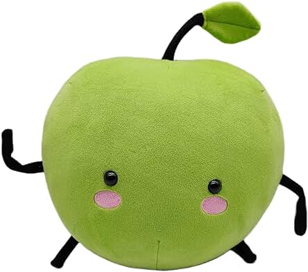 ERAH Stardew Valley Green Apple Plush Doll Game Stuffed Toy Stardew Valley Junimo Plush Toy Soft Cartoon Pillow Doll Lindo Regalo para Niños 25Cm