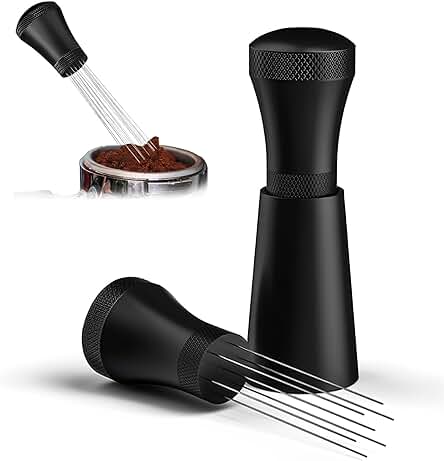 Ertlutw Wdt Tool Espresso Barista Accesorios, Regalo de Café, Portafiltros, Accesorios Desmontables con 7 Agujas de Café de 0,35 mm, con Aguja de Café de 0,35 mm, Juego de Prensado, Prensador de Café Ertlutw Wdt Tool Espresso Barista Accesorios, Regalo de Café, Portafiltros, Accesorios Desmontables con 7 Agujas de Café de 0,35 mm, con Aguja de Café de 0,35 mm, Juego de Prensado, Prensador de Café