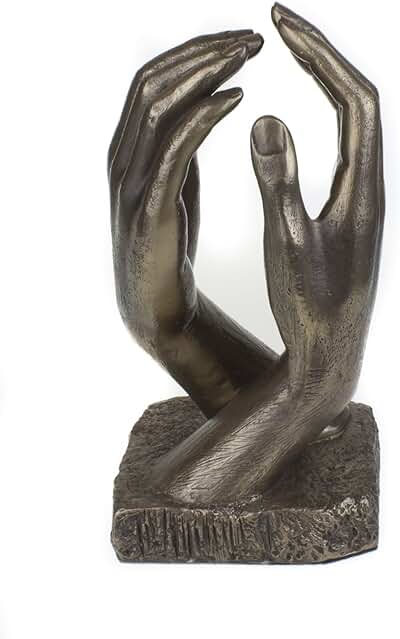 Escultura de Manos de Bronce Fundido en Frío, Romántico, Inspirado en La Catedral del gran Escultor Auguste Rodin, un gran Presente de Aniversario o Regalo de boda
