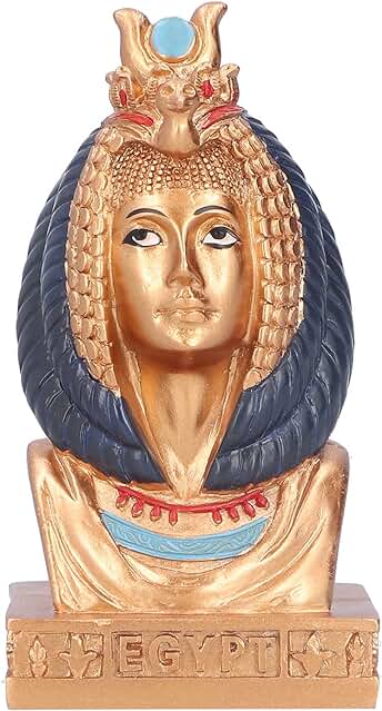 Estatua De Cabeza De Reina Egipcia, Resina Natural, Resistente, Duradera, Regalo Perfecto, Figura De Reina Faraón Para Oficina En Casa, Regalo Perfecto Para Entusiastas De La Historia