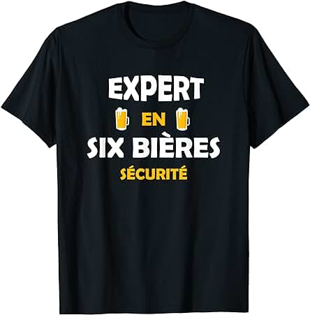 Experto en seis Cervezas Seguridad Regalo Informática Camiseta Experto en seis Cervezas Seguridad Regalo Informática Camiseta
