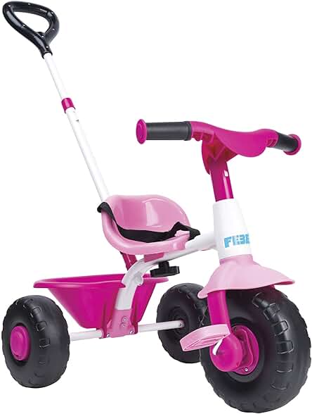 FEBER- Triciclo Trike 2 Niñas de 1 a 3 Años, Color Rosa (Famosa 800012811)