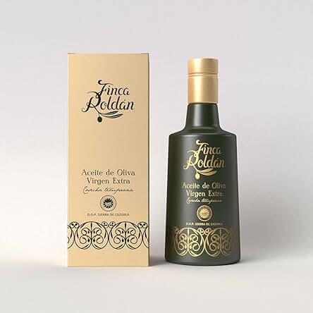 Finca Roldán - Aceite de Oliva Virgen Extra - Aceite de Oliva Premium de Aceituna Verde Picual - Aceite AOVE Gourmet en Elegante Botella - 500 ml