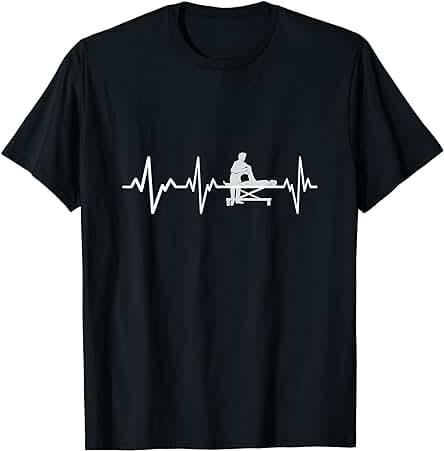 Fisioterapeuta Latido Del Corazón Regalo Fisioterapia Camiseta