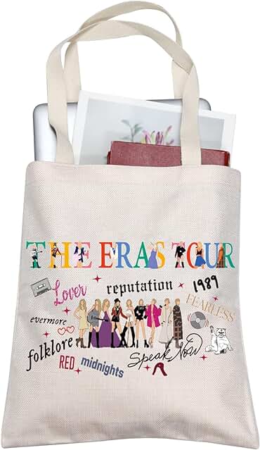 FOTAP Regalos para Cantantes Inspirados en la Letra de la Música, Bolsa de mano con Nombre del álbum, Mercancía de Cantante, Regalos para Fanáticos del Cantante
