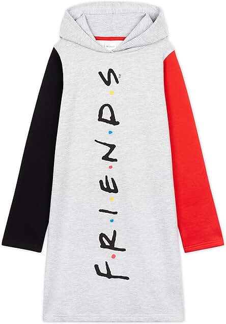 FRIENDS Sudadera Niña, Vestidos Sudadera, Sudaderas con Capucha, Regalos para Niñas y Adolescentes Edad 7-15 Años