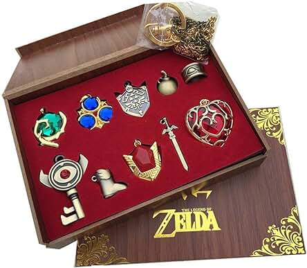 Fuman The Legend of Zelda - Juego de 10 Llaveros Decorativos para Regalo
