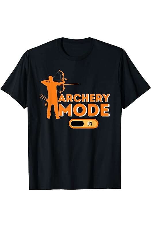 Funny Archery Shirts Modo de tiro con arco en Forma de arco Divertido y Flecha Regalo y Arquero Camiseta