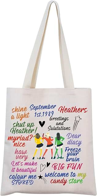 FUNYSO Heathers - Bolsa de mano Inspirada en el Musical, Regalo para Teatro Musical