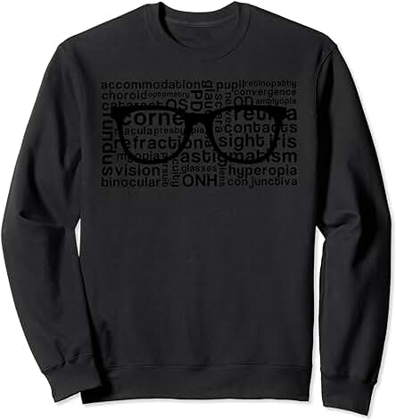 Gafas de Optometría Oftalmólogo, Optometrista, Regalo óptico Sudadera