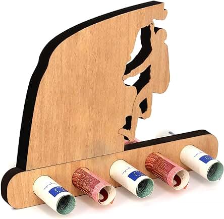 Giftota - Regalo de Dinero de Cumpleaños Original de Madera - Regalo para Escaladores, Escaladores - Regalo de Dinero en Escalada - Regalos de Madera - Regalos de Dinero para Mujeres y Hombres