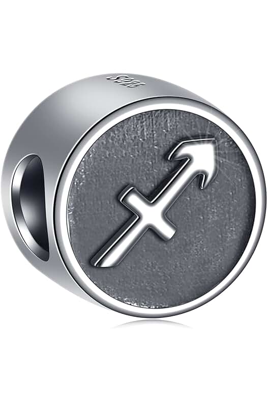 GLOWDAS Charms del Signo del Zodiaco apto para Pulsera de Cumpleaños Europea, Antiguo Plata Esterlina 925 12 Constelación Charm Cuentas, Regalos para Familiares/amantes/amigos