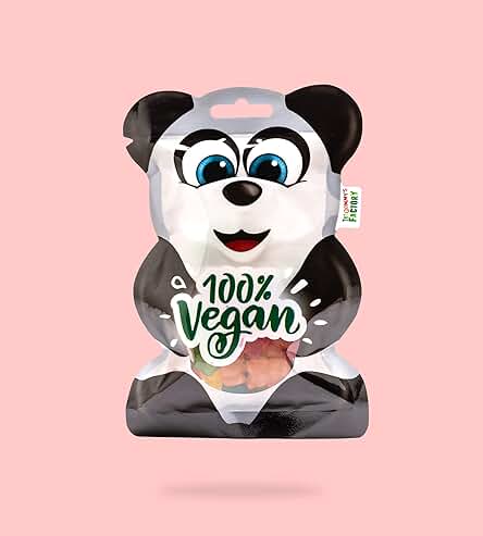 Gommy's Factory Oso Panda Vegano, Gominola, 80 Gramos
