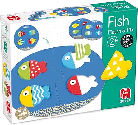 Goula - Fish Match & Mix Juguete Educativo para Aprender Formas y Colores para Niños a Partir de 2 Años