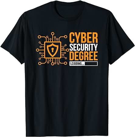 Grado de Seguridad Cibernética Cargando Programador Informático Hacker Camiseta