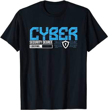 Grado de Seguridad Cibernética Cargando Programador Informático Hacker Camiseta