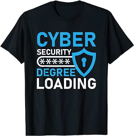 Grado de Seguridad Cibernética Cargando Programador Informático Hacker Camiseta