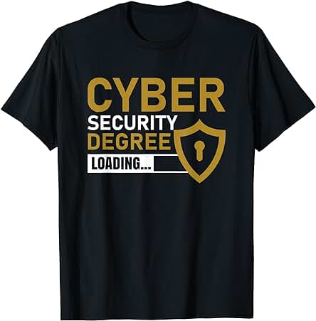 Grado de Seguridad Cibernética Cargando Programador Informático Hacker Camiseta