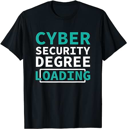 Grado de Seguridad Cibernética Cargando Programador Informático Hacker Camiseta