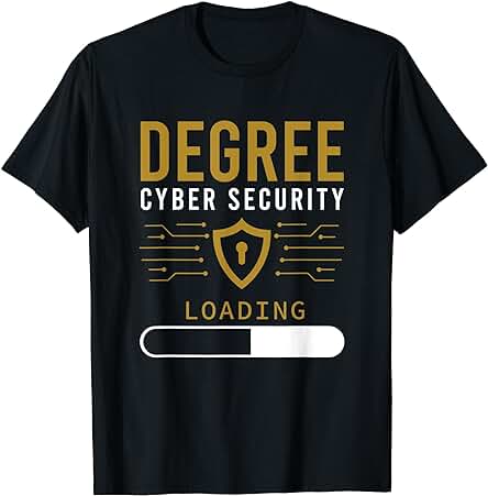 Grado de Seguridad Cibernética Cargando Programador Informático Hacker Camiseta