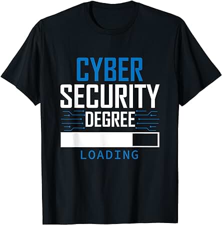 Grado de Seguridad Cibernética Cargando Programador Informático Hacker Camiseta