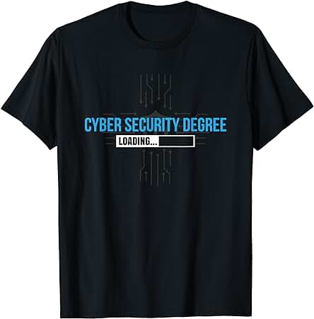 Grado de Seguridad Cibernética Cargando Programador Informático Hacker Camiseta