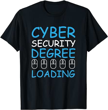 Grado de Seguridad Cibernética Cargando Programador Informático Hacker Camiseta