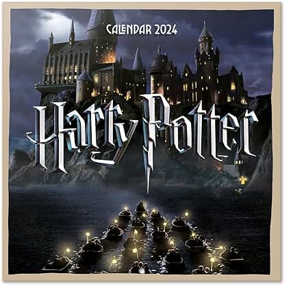 Grupo Erik Calendario 2024 Pared Harry Potter Películas - Calendario Pared 2024 - Planificador Mensual 30x30 cm | Calendario Harry Potter 2024