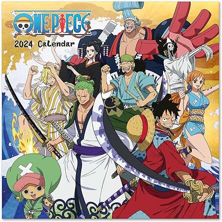 Grupo Erik Calendario 2024 Pared One Piece - Calendario Pared 2024 - Planificador Mensual 30x30 cm | Calendario Manga 2024 - Calendario One Piece 2024