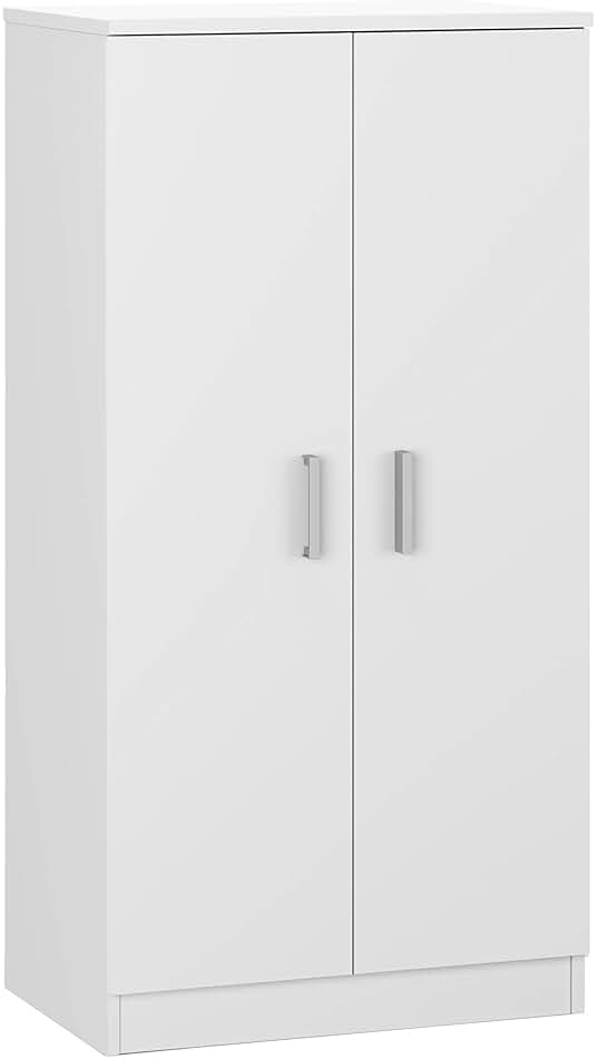 Habitdesign 007813O - Zapatero Armario Basic, Mueble Auxiliar Acabado en Color Blanco, Medidas: 108 x 55 x 36 cm de Fondo