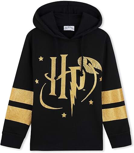 HARRY POTTER Sudadera Niña, Sudadera con Capucha y Sudadera Cuello Redondo, Ropa Niña, Regalos Originales para Niñas y Adolescentes 5-14 Años, Oficial