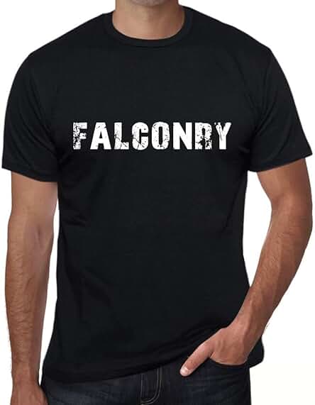 Hombre Camiseta Cetrería – Falconry – T-Shirt Vintage Manga Corta Regalo Original Cumpleaños