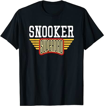 Hombre Snooker Superdad Regalo para un Jugador de Billar Papá Camiseta