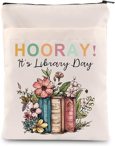 Hooray It's Library Day - Funda de Libro para Profesores, Regalo de Bibliotecario Escolar, Regalo de Vuelta a la Escuela (día de la Biblioteca) Hooray It's Library Day - Funda de Libro para Profesores, Regalo de Bibliotecario Escolar, Regalo de Vuelta a la Escuela (día de la Biblioteca)