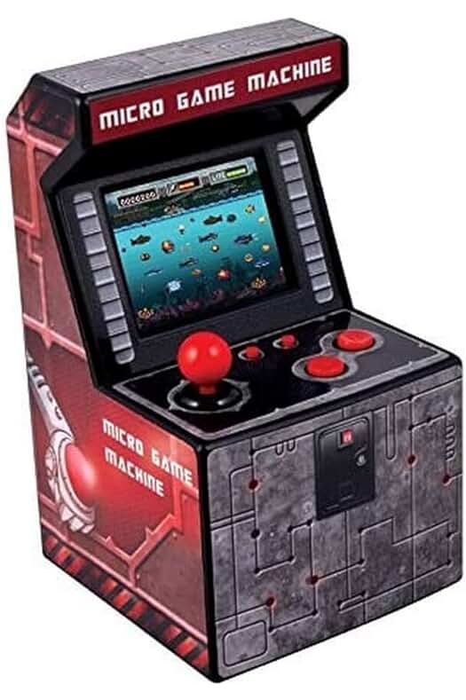 ITAL - Consola Mini Arcade Recreativa Portátil con 250 Juegos Perfecta para Regalo de Niños y Adultos con Diseño Retro (Rojo)