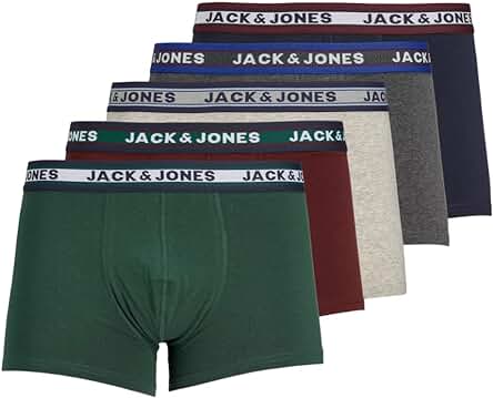 JACK & JONES Jacoliver Trunks 5 Pack Bóxer