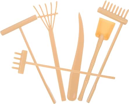 Jojofuny 6 mini Herramientas de Jardín zen, Herramientas de Bandeja de Arena zen, Rastrillo de Jardín zen, Juegos de kit de Jardín zen, mini Regalos zen para Hombres y Mujeres, Cepillo, Cucharas Jojofuny 6 mini Herramientas de Jardín zen, Herramientas de Bandeja de Arena zen, Rastrillo de Jardín zen, Juegos de kit de Jardín zen, mini Regalos zen para Hombres y Mujeres, Cepillo, Cucharas