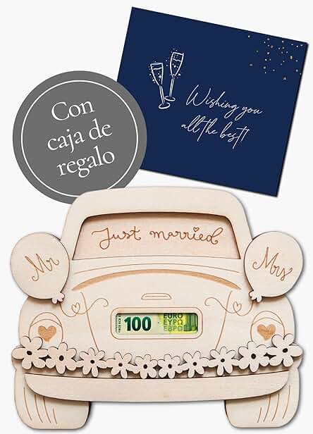 JoliCoon Tarjeta de Felicitacion para dar Dinero como Regalo en una boda