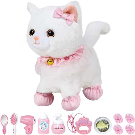 Jooheli Mascota Interactiva, Perritos de Juguete Que Andan, Peluche Interactivo Electrónico Cachorro Mascota con Caminando y Ladrando, Mascota Interactiva Perro Regalos para Niños 3 4 5 6+ Años