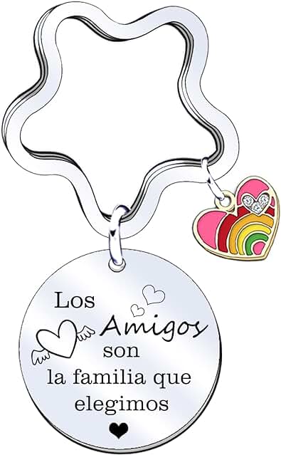 JRZDFXS Regalo de Buenos Amigos Regalo Amiga Llaveros para Amigas y Hermanas Llaveros para Tu Mejor Amiga Regalos de Cumpleaños Regalo Graduación Regalo Navidad