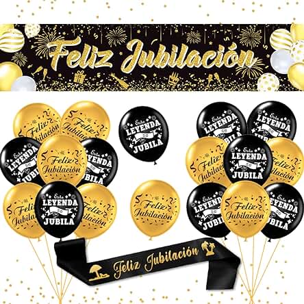 Jubilacion Decoracion, Feliz Jubilacion Guirnalda, Banderín Fiesta Jubilacion, Decoracion Jubilacion, Fiesta Jubilacion Sash, Jubilacion Globos, Regalo Jubilacion, We Will Miss You Decoracion