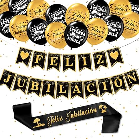 Jubilacion Decoracion, Feliz Jubilacion Guirnalda, Banderín Fiesta Jubilacion, La Jubilacion, Fiesta Jubilacion Sash, Jubilacion Globos, Regalo Jubilacion, We Will Miss You Decoracion