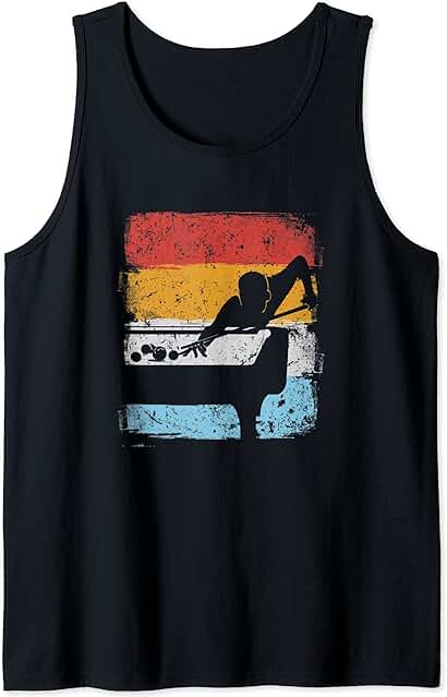 Jugador De Billar Retro Snooker Billar Mesa De Billar Regalo Camiseta sin Mangas