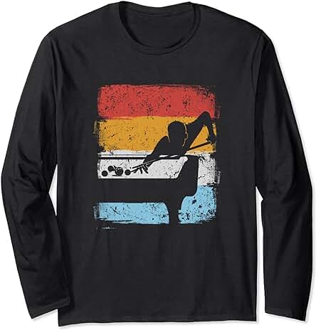 Jugador De Billar Retro Snooker Billar Mesa De Billar Regalo Manga Larga