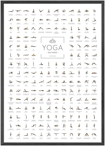 JUNOMI® Póster de yoga DIN A1 con 168 Poses y Asanas, Accesorio para Estudios Ejercicios en Casa, idea Regalo Perfecta Yoga, Principiantes Profesionales, sin Marco JUNOMI® Póster de yoga DIN A1 con 168 Poses y Asanas, Accesorio para Estudios Ejercicios en Casa, idea Regalo Perfecta Yoga, Principiantes Profesionales, sin Marco