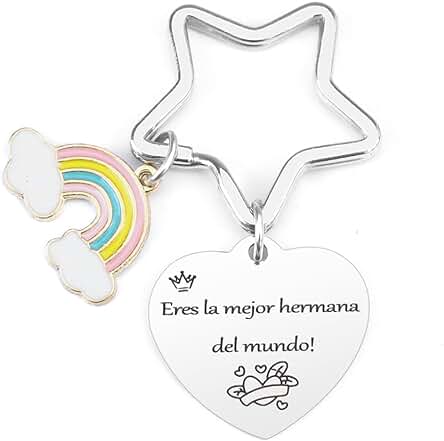 Kabulae Llavero Hermanas,Regalo Hermanas,Regalo Cumpleaños Hermanas,Regalo Graduación Hermanas,Regalo para Mi Hermana,Regalo Navidad Hermanas,Regalo Aniversario Hermanas,Regalo Adultos Hermanas