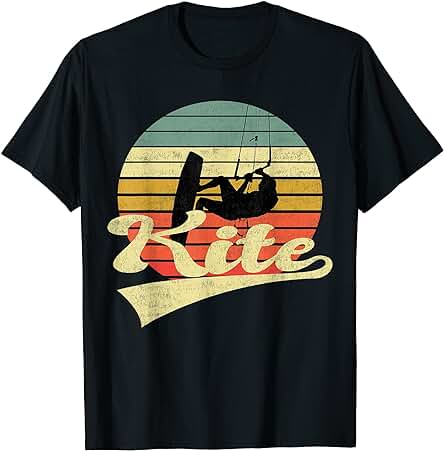 Kitesurf Diseño Retro | Idea de Regalo para Kitesurfer Camiseta