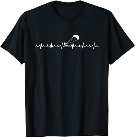 Kitesurf Heartbeat - Kiteboarding Windsurf Kitesurfer Camiseta